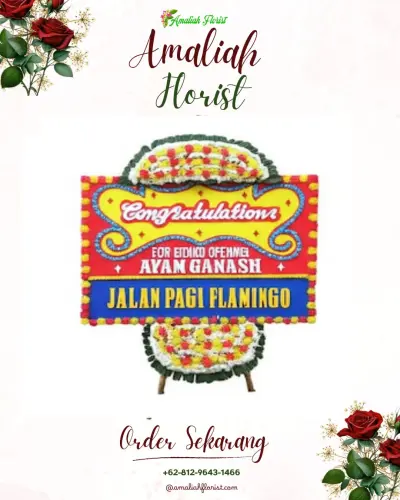 Bunga Papan Congratulation di Pintu Air